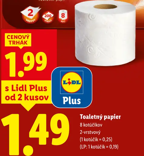 Florays Classic neparfémovaný toaletný papier