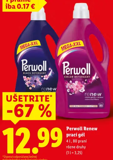 Perwoll renew tekutý prací gél