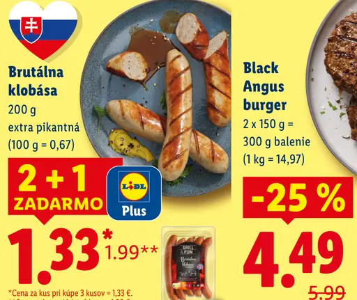 Brutálna klobása extra pikantná