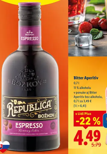 Božkov Republica Espresso rumový likér