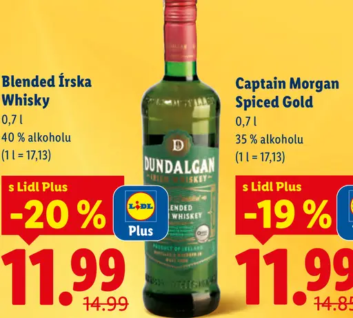 Dundalgan Blended írska whisky 3-ročná