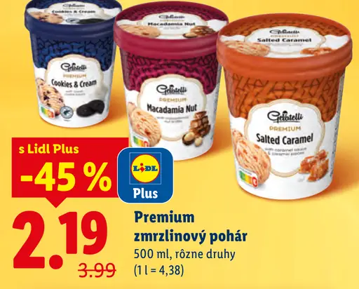 Gelatelli Premium zmrzlinový pohár