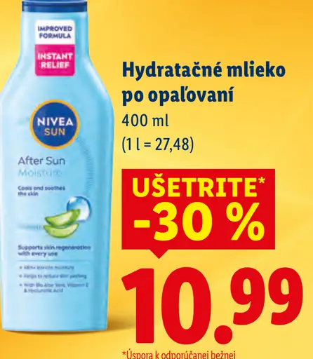 Nivea Sun Hydratačné mlieko po opaľovaní