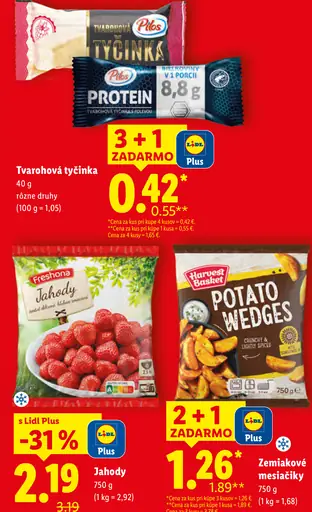 Pilos tvarohová tyčinka rôzne druhy