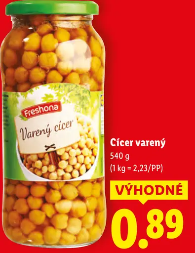 Freshona cícer varený