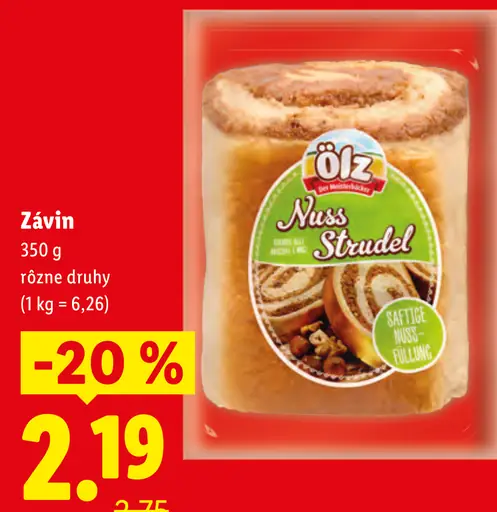 Ölz orechový závin Nuss Strudel