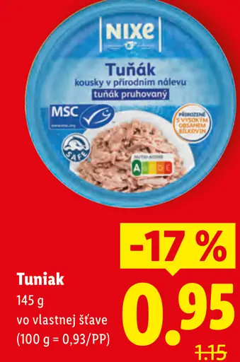 Nixe tuniak kúsky vo vlastnej šťave