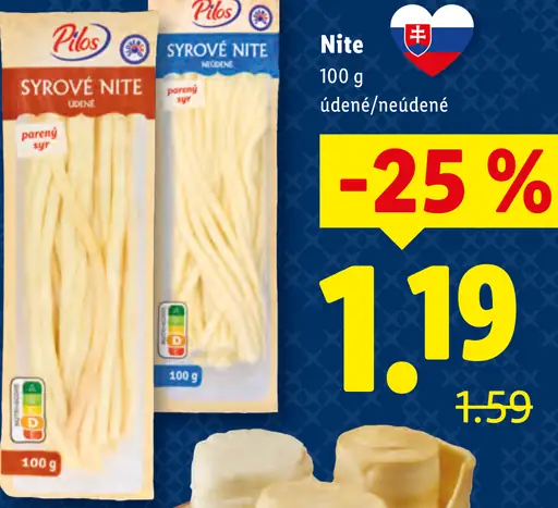 Pilos syrové nite údené