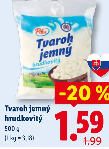 Pilos Tvaroh jemný hrudkovitý