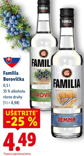 Familia borovička
