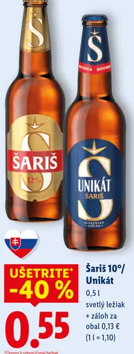 Šariš svetlý ležiak
