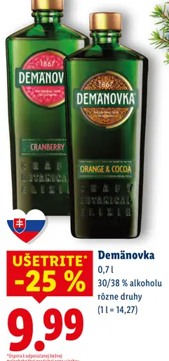 Demanovka bylinný likér