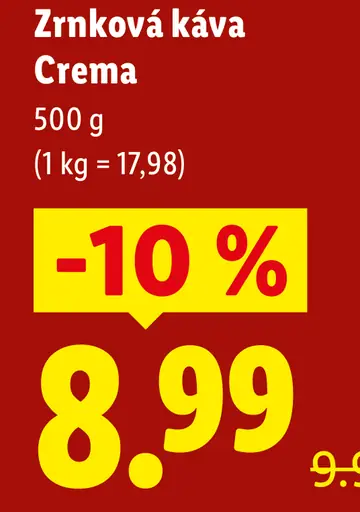Bellarom zrnková káva Crema