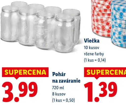Pohár na zaváranie