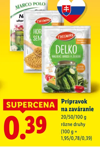 Thymos Prípravok Delko na zaváranie