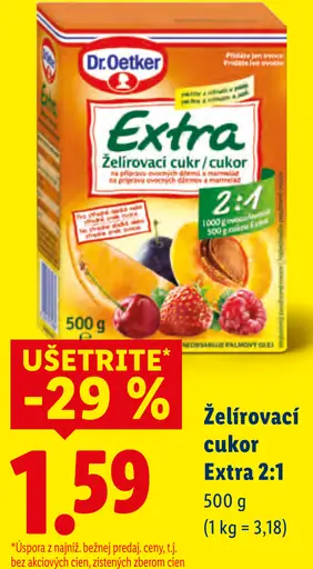 Dr. Oetker extra želírovací cukor 2 : 1