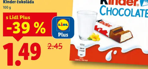 Kinder čokoláda