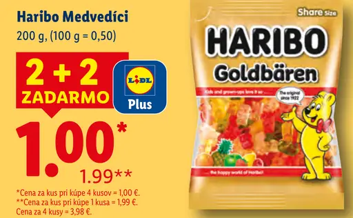 Haribo Medvedíci želé cukríky
