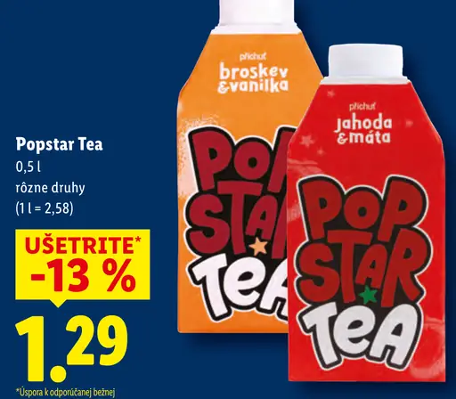 Popstar Tea čajový nápoj
