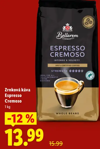 Bellarom Espresso zrnková káva