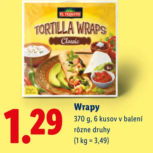 El Tequito tortilla wrapy Classic