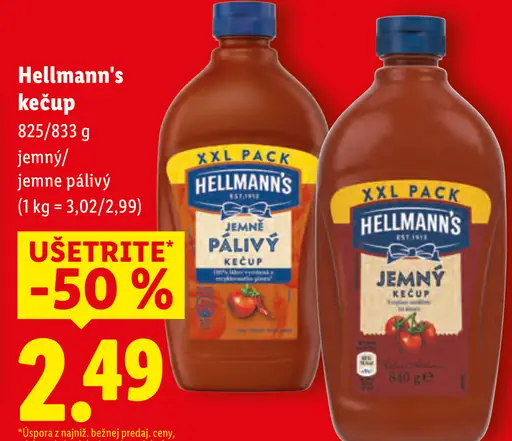 Hellmann's Kečup jemný