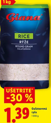 Giana Guľatozrnná ryža