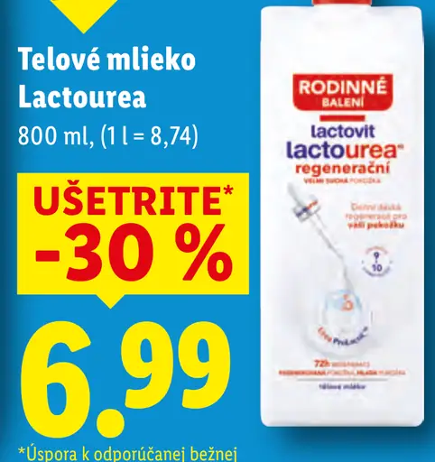 Lactourea telové mlieko