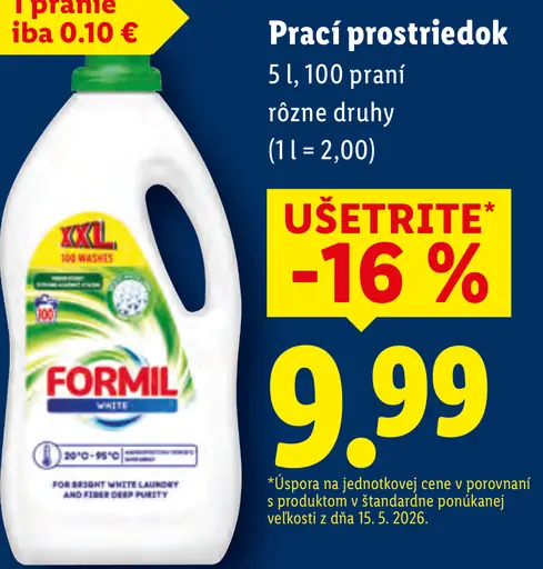 Formil prací prostriedok