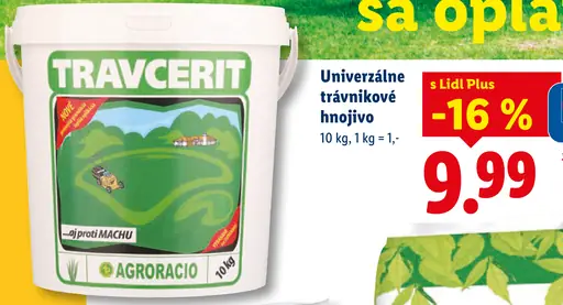 Agrogracio Travcerit univerzálne trávnikové hnojivo