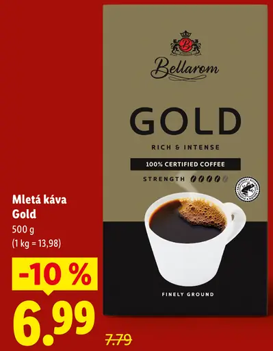 Bellarom Gold mletá káva