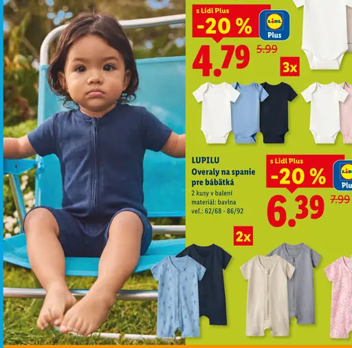 Lupilu overal na spanie pre bábätká