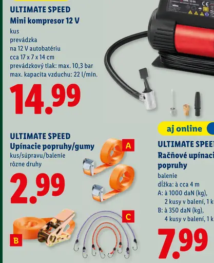 Ultimate Speed Mini kompresor 12 V
