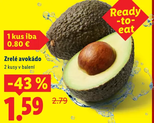Zrelé avokádo