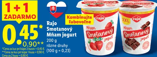 Rajo Mňam Smotanový jogurt nugát