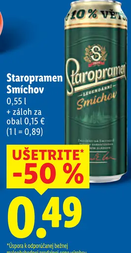 Staropramen Smichov plechovka