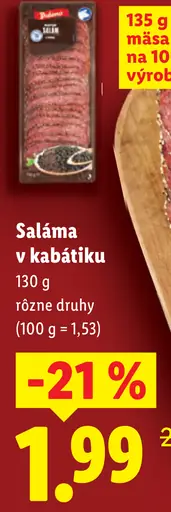 Saláma v kabátiku rôzne druhy