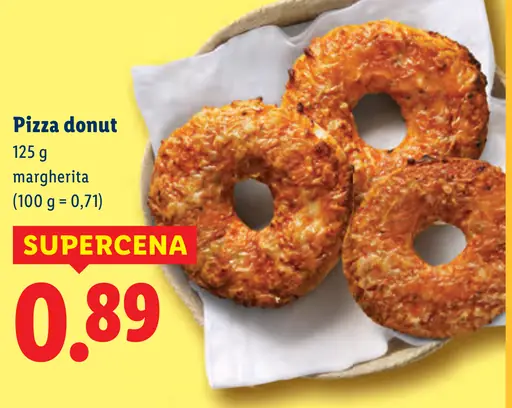 Pizza donut margherita