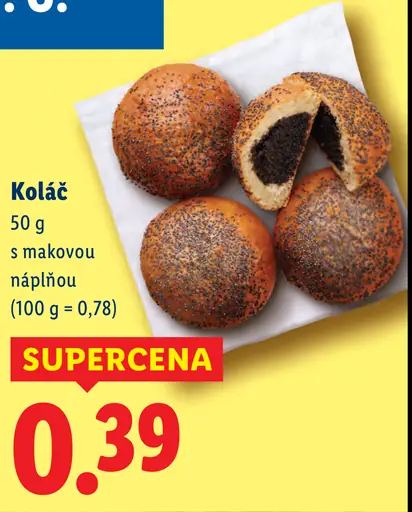 Koláč s makovou náplňou