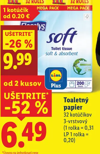 Floralys soft Toaletný papier