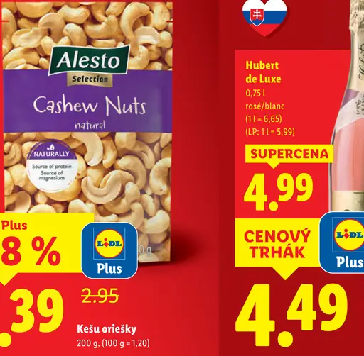 Alesto Cashew Nuts natural