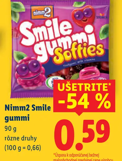 Nimm2 Smile gummi cukríky
