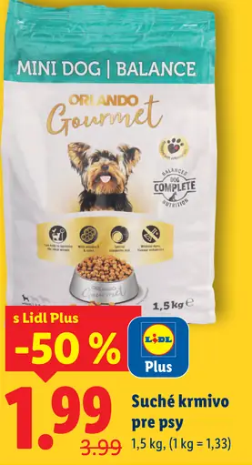 Orlando Gourmet Mini Dog Balance suché krmivo pre psy