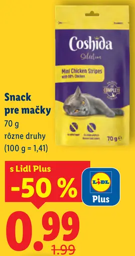 Coshida Plnený snack pre mačky