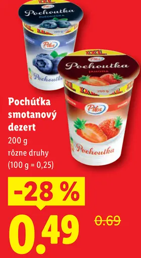Pilos Pochúťka smotanový dezert