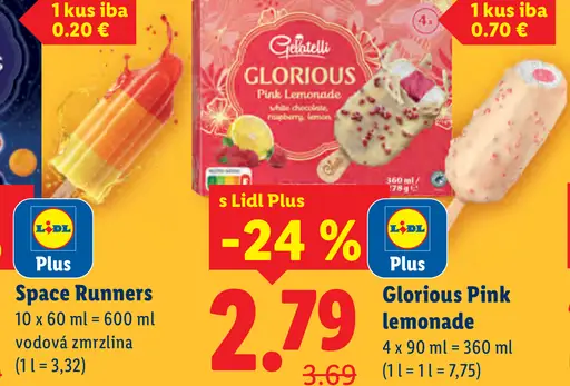 Gelatelli Glorious Pink lemonade zmrzlina