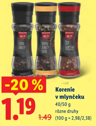 Kania korenie v mlynčeku rôzne druhy