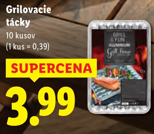 Grill & Fun grilovacie tácky hliníkové