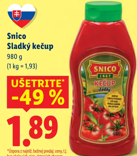 Snico Sladký kečup