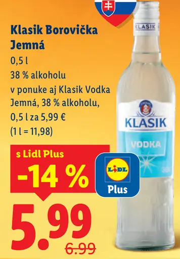 Klasik Borovička Jemná
